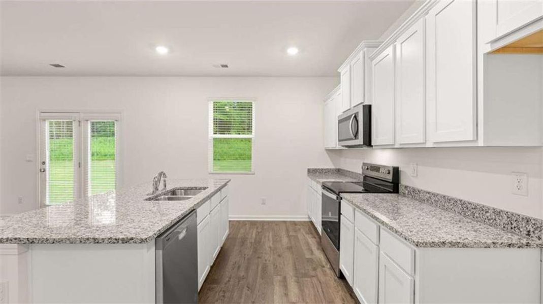 Furnished interior view inside a new home in Poplar Preserve, Newnan (Image 6). Furnished interior view inside a new home in Poplar Preserve, Newnan (Image 6).