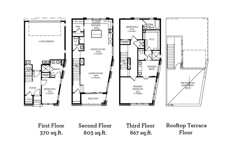 2D floor plan layout of this home in Austin Modern Lofts at Mueller, Austin, TX (Image 1). 2D floor plan layout of this home in Austin Modern Lofts at Mueller, Austin, TX (Image 1).