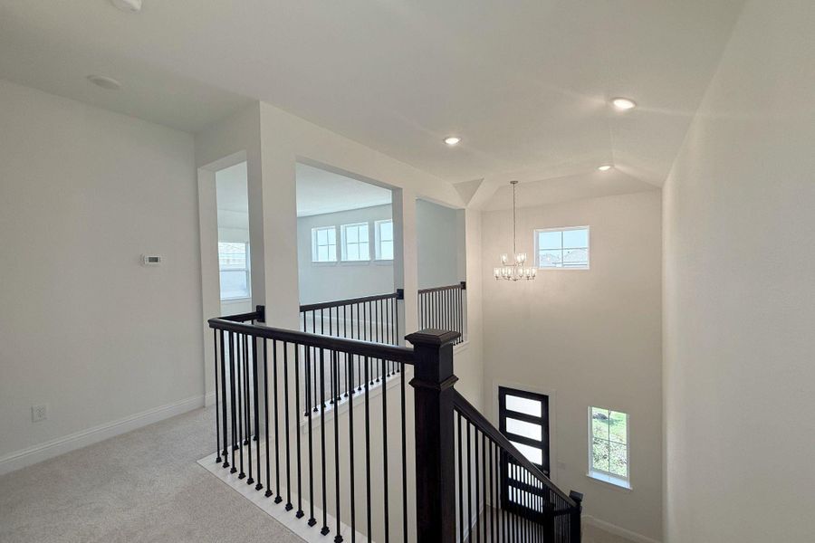 Upper level overlooking the entry foyer
