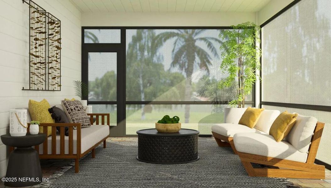 Exterior details and patio area of a home in Silver Falls Single Family at SilverLeaf, St. Augustine (Image 3). Exterior details and patio area of a home in Silver Falls Single Family at SilverLeaf, St. Augustine (Image 3).