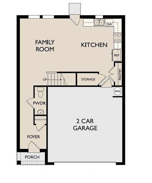 2D floor plan layout of this home in Wayside Village, Houston, TX (Image 3).