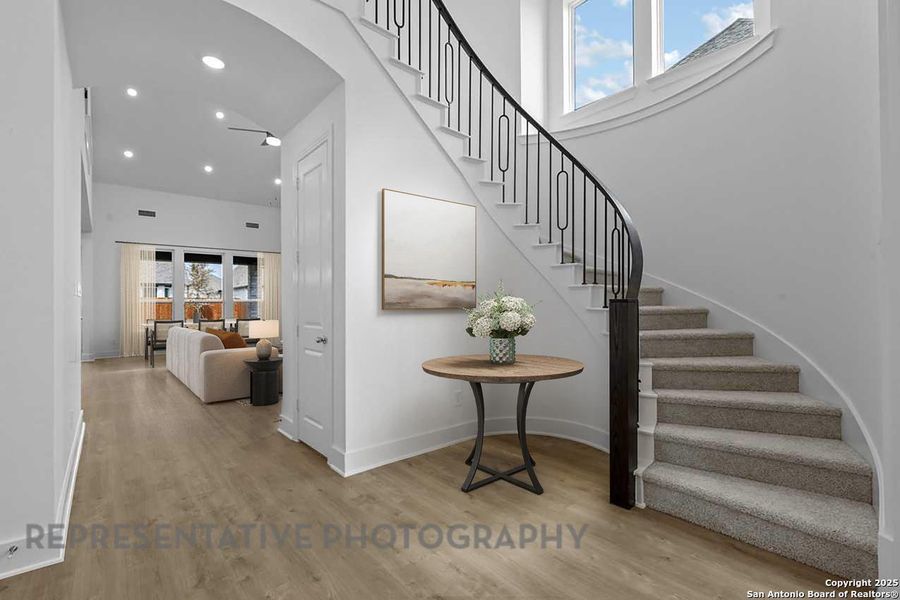 Furnished interior view inside a new home in Davis Ranch: 60ft. lots, San Antonio (Image 3). Furnished interior view inside a new home in Davis Ranch: 60ft. lots, San Antonio (Image 3).