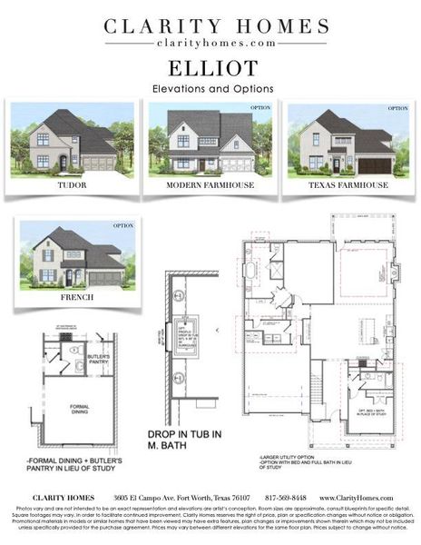Image 2 representing the Elliot by Clarity Homes in The Bluffs At Parks Of Aledo, Aledo, TX. Image 2 representing the Elliot by Clarity Homes in The Bluffs At Parks Of Aledo, Aledo, TX.