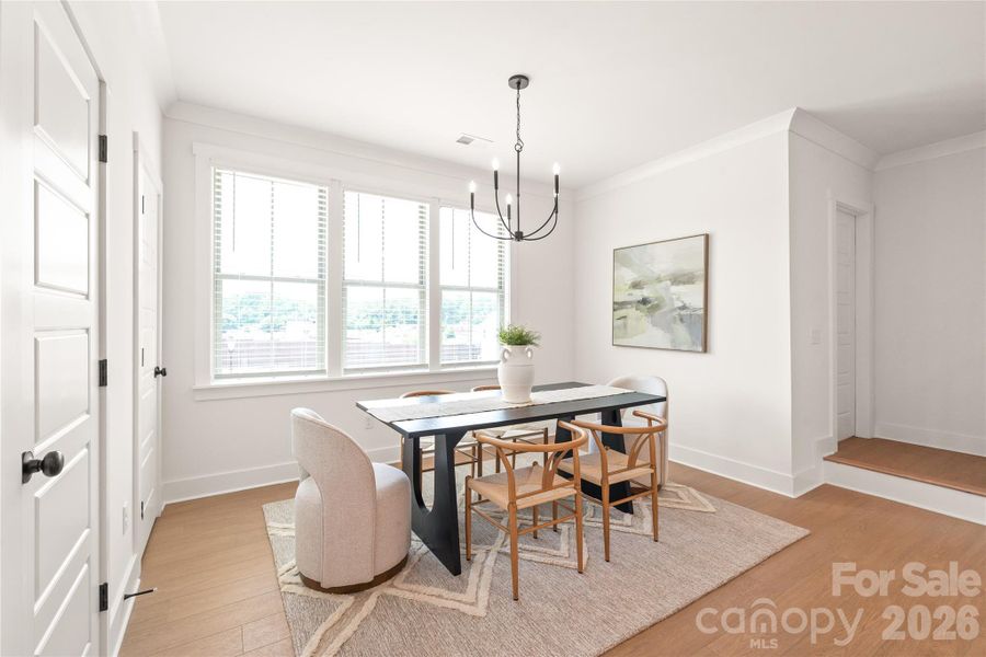 Furnished interior view inside a new home in , Charlotte (Image 9).