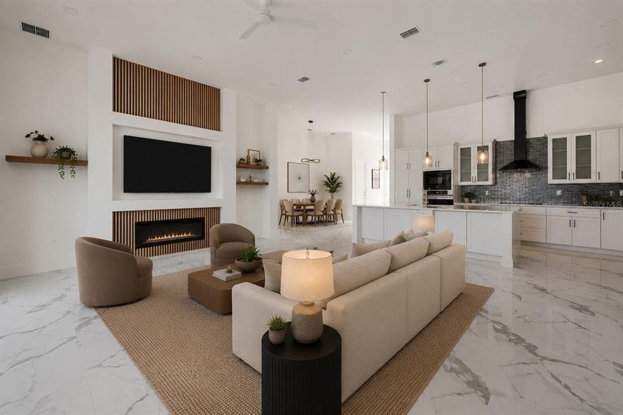 Furnished interior view inside a new home in , Palm Coast (Image 9).