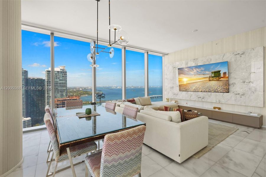 Furnished interior view inside a new home in Missoni Baia, Miami (Image 18).