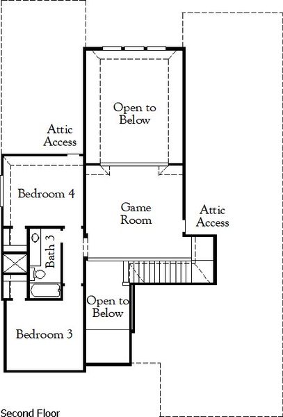 2D floor plan layout for the Collin by Coventry Homes in Mayfair 60', New Braunfels, TX (Image 4). 2D floor plan layout for the Collin by Coventry Homes in Mayfair 60', New Braunfels, TX (Image 4).