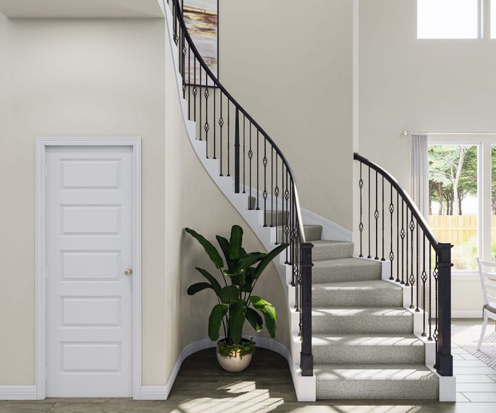Representative furnished interior of a home built from the Whimbrel by Tri Pointe Homes in Oakhill Reserve, Tomball (Image 14).