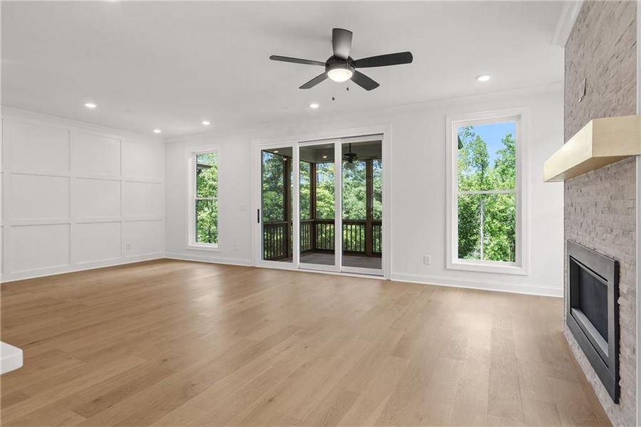 Spacious, unfurnished interior of a new home in Waterside Townhomes, Peachtree Corners (Image 10). Spacious, unfurnished interior of a new home in Waterside Townhomes, Peachtree Corners (Image 10).