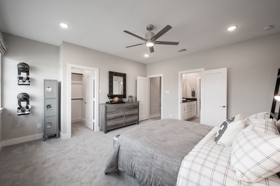 Representative furnished interior of a home built from the Snyder by Tri Pointe Homes in Harvest Green, Richmond (Image 50).