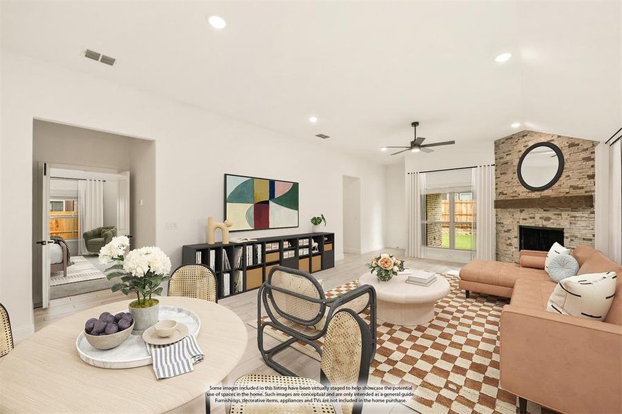 Furnished interior view inside a new home in West Crossing, Anna (Image 9).