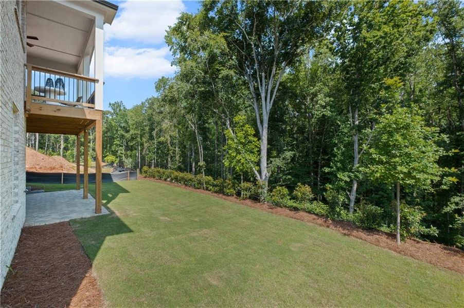 Exterior details and patio area of a home in Laurel View, Suwanee (Image 31). Exterior details and patio area of a home in Laurel View, Suwanee (Image 31).