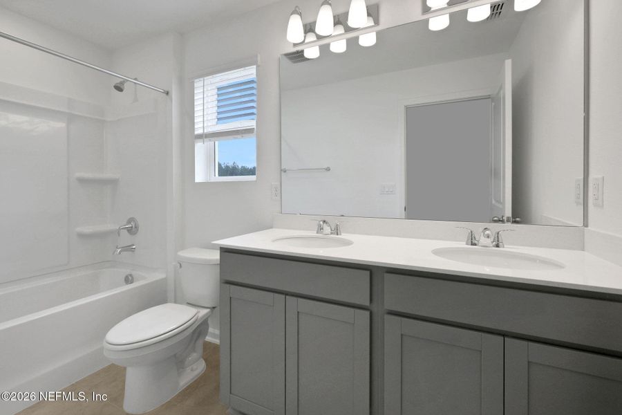 Furnished interior view inside a new home in Amberly, Green Cove Springs (Image 14).