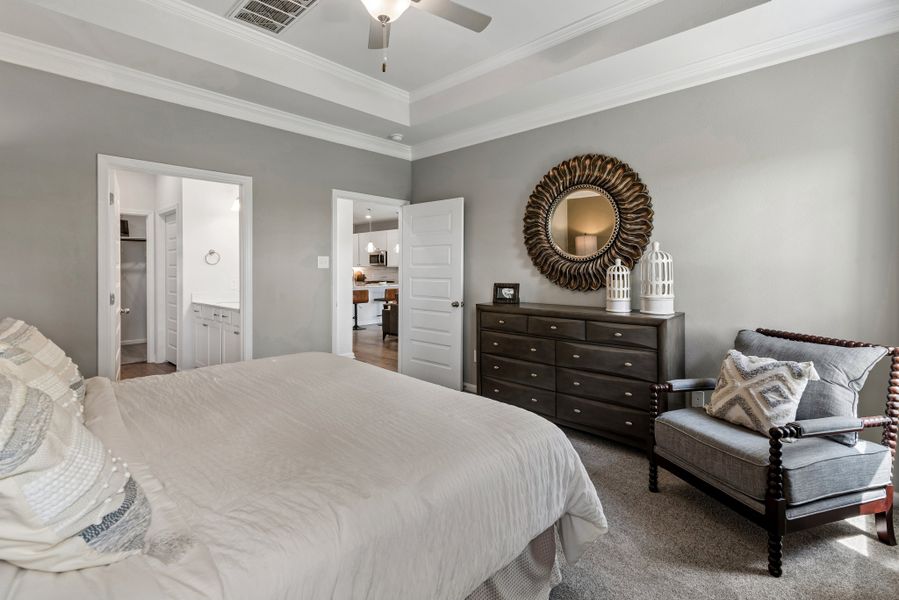 The Sparrow II- Primary Suite with Tray Ceiling The Sparrow II- Primary Suite with Tray Ceiling