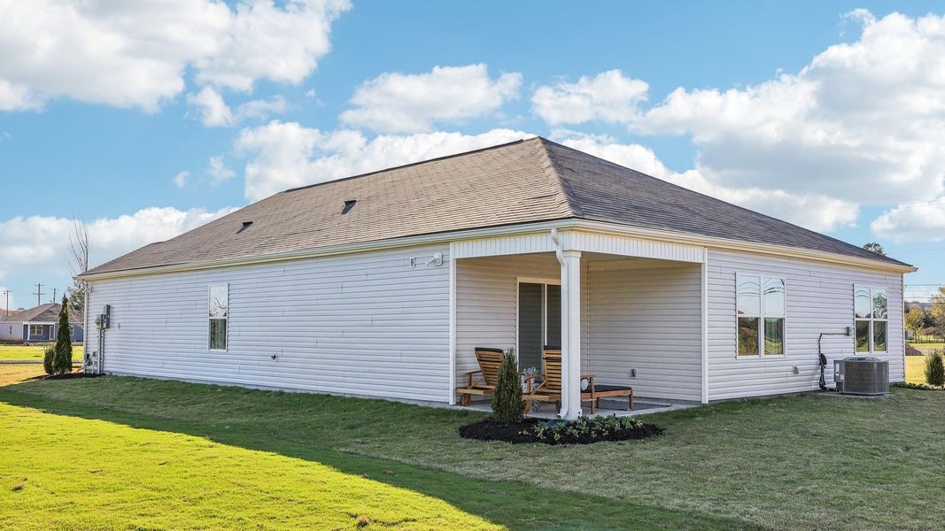 Representative exterior photo of a completed home built from the CALI by D.R. Horton in Woodbridge Glen Single Family, Lebanon, TN (Image 21).