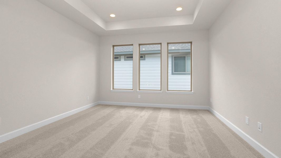 Spacious, unfurnished interior of a new home in Bridgeland, Cypress (Image 12).