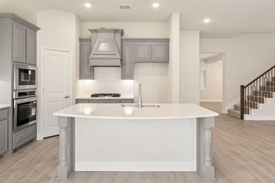 Furnished interior view inside a new home in Union Park Classic 60, Little Elm (Image 11). Furnished interior view inside a new home in Union Park Classic 60, Little Elm (Image 11).