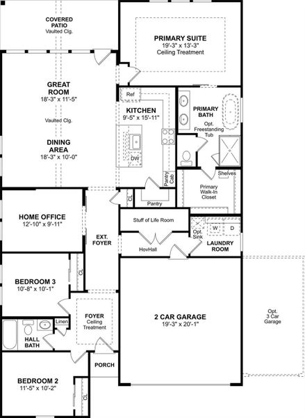 The Boise floor plan by K. Hovnanian Homes. 1st Floor Shown. *Prices, plans, dimensions, features, specifications, materials, and availability of homes or communities are subject to change without notice or obligation.