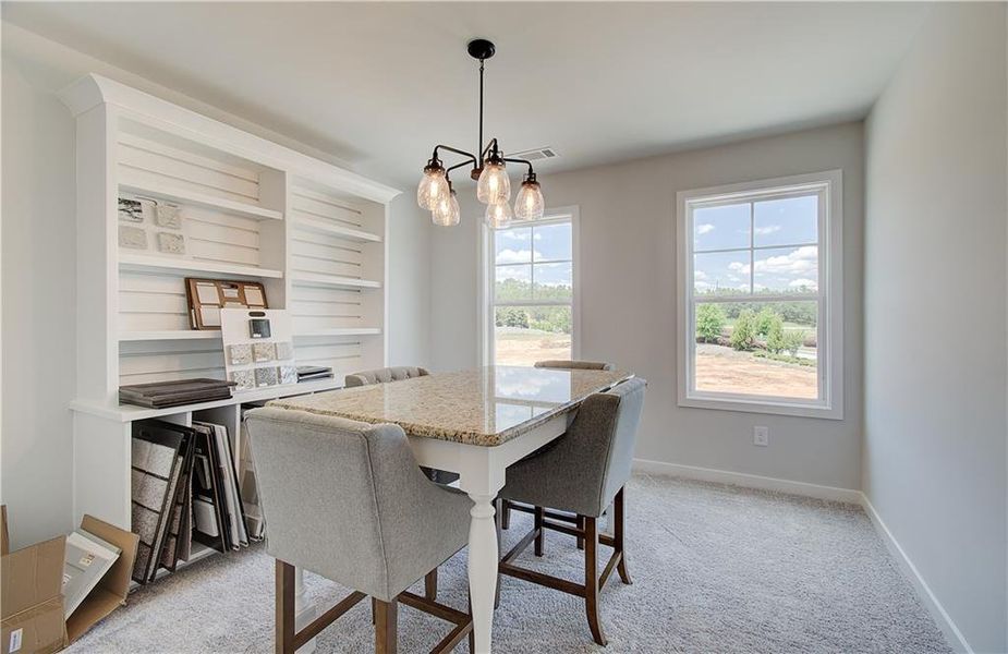 Furnished interior view inside a new home in The Towns at Auburn Station East, Auburn (Image 6).