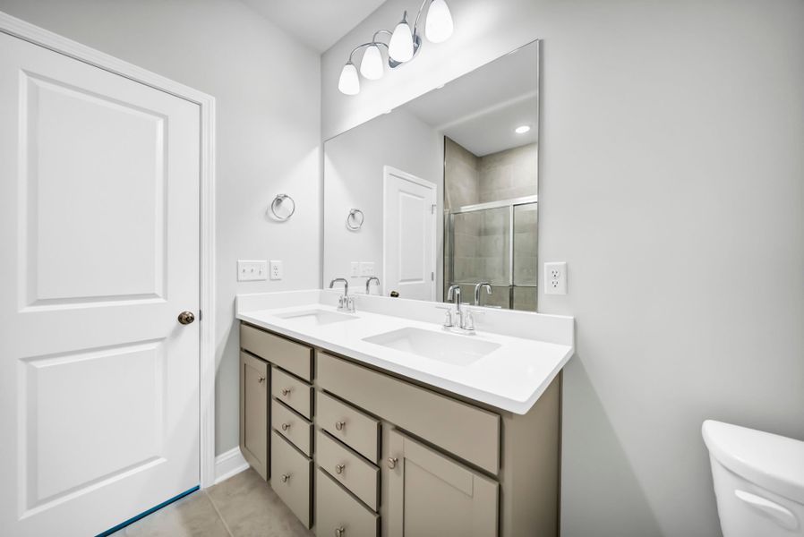 Furnished interior view inside a new home in Monroe Preserve, Chapin (Image 14). Furnished interior view inside a new home in Monroe Preserve, Chapin (Image 14).