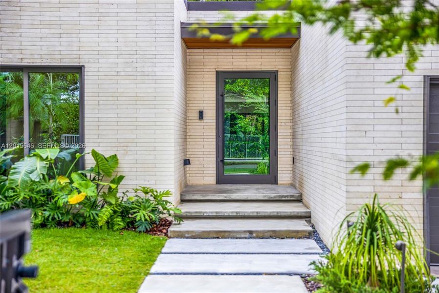 Exterior details and patio area of a home in , Miami (Image 32). Exterior details and patio area of a home in , Miami (Image 32).