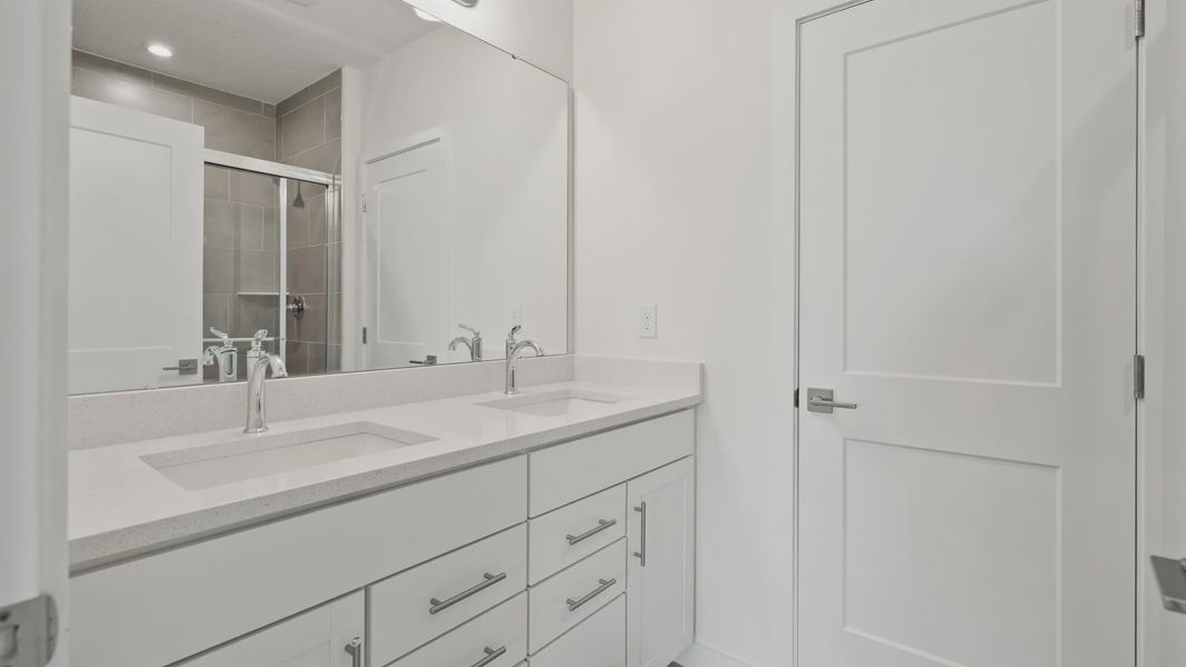 Furnished interior view inside a new home in Grasslands West, Lakeland (Image 15).