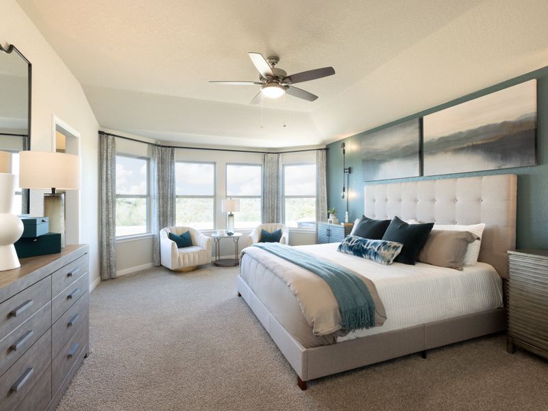 Furnished interior view inside a new home in Comanche Ridge, San Antonio (Image 9).