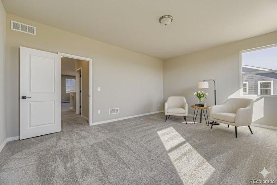 Conifer - 2nd Floor Primary Bedroom - Virtually staged photo Conifer - 2nd Floor Primary Bedroom - Virtually staged photo