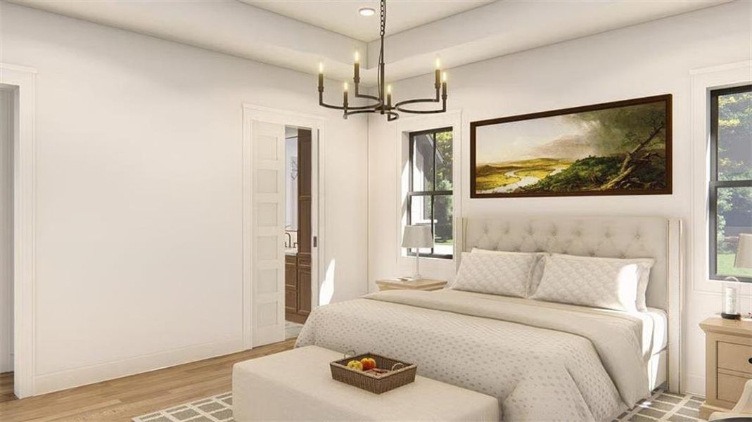 Furnished interior view inside a new home in , Woodstock (Image 26).