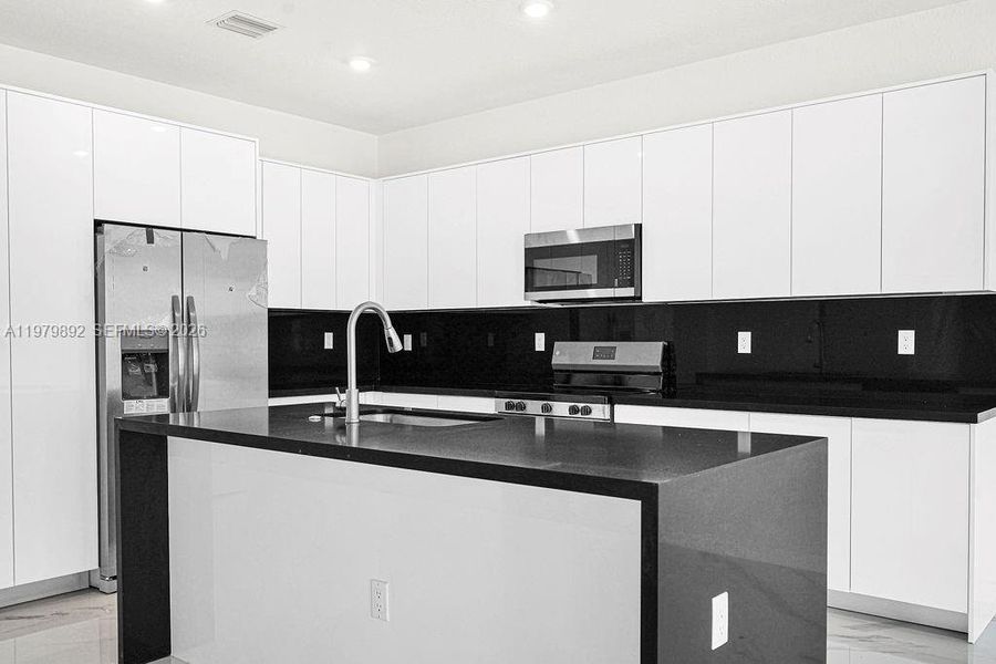 Furnished interior view inside a new home in , Miami (Image 6).