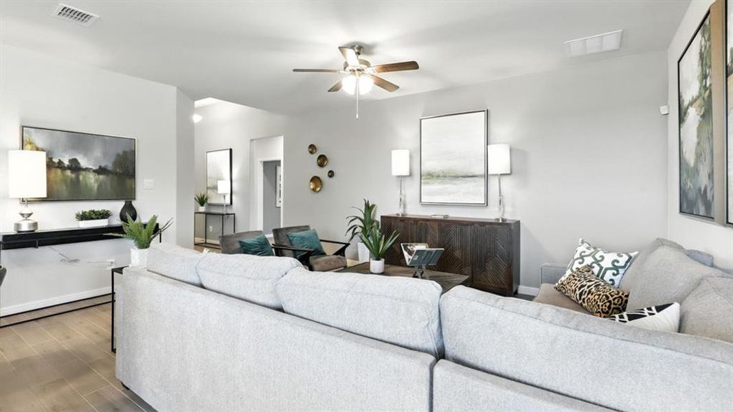 Furnished interior view inside a new home in The Canyons, Keene (Image 9).
