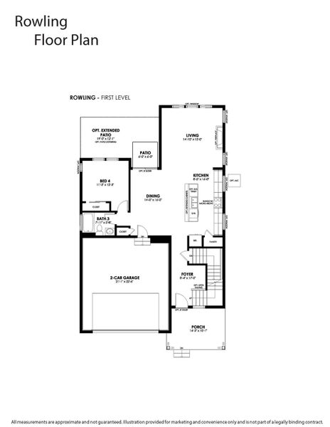 2D floor plan layout of this home in Prairie Song, Windsor, CO (Image 5).