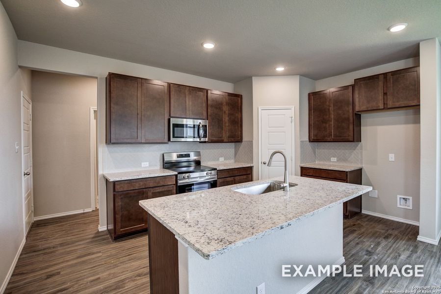Furnished interior view inside a new home in Hickory Ridge, Elmendorf (Image 10).
