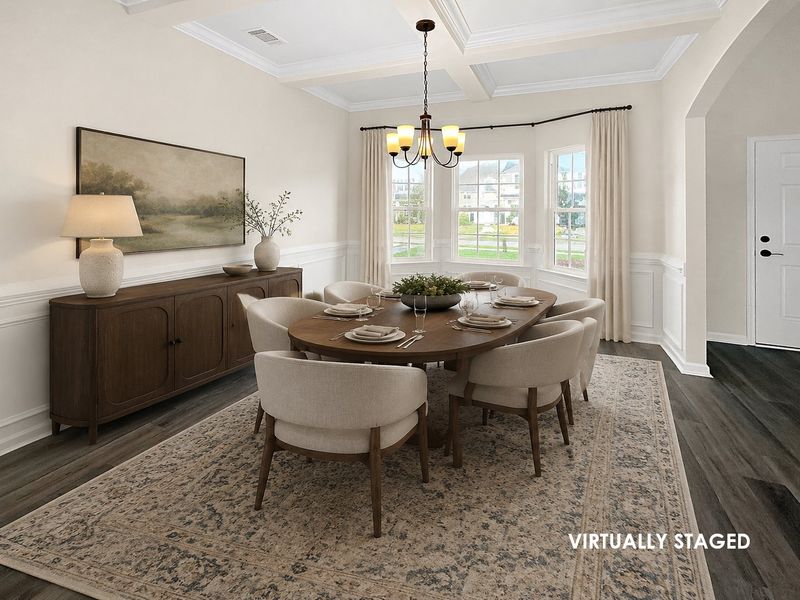 Furnished interior view inside a new home in Tranquil South, Hinesville (Image 6).