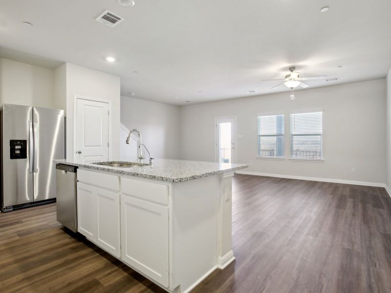 Furnished interior view inside a new home in Waterstone Village, Kyle (Image 4).