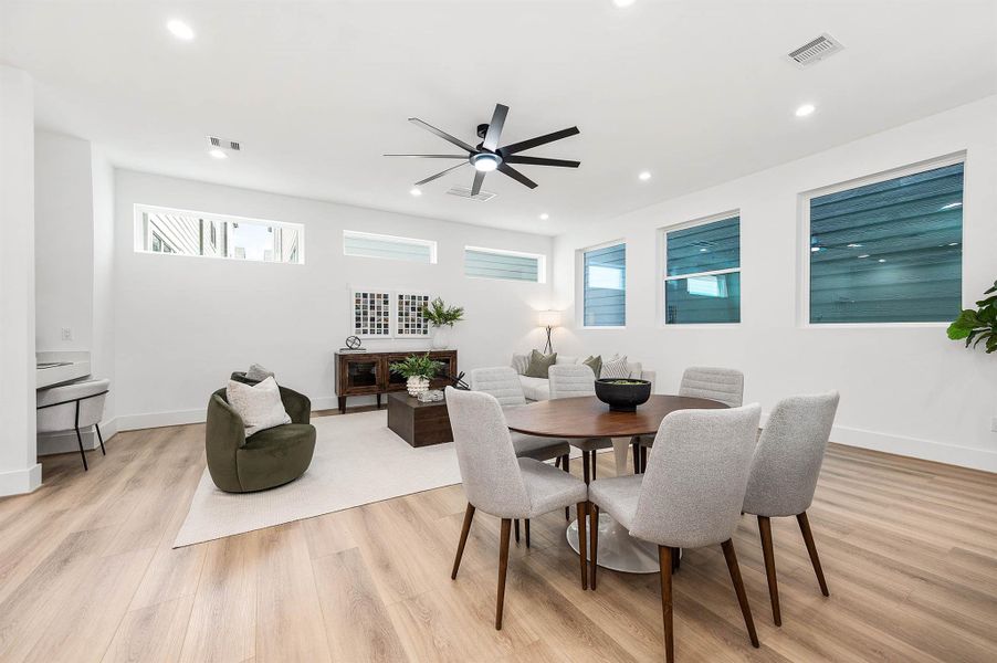 Furnished interior view inside a new home in , Houston (Image 27).