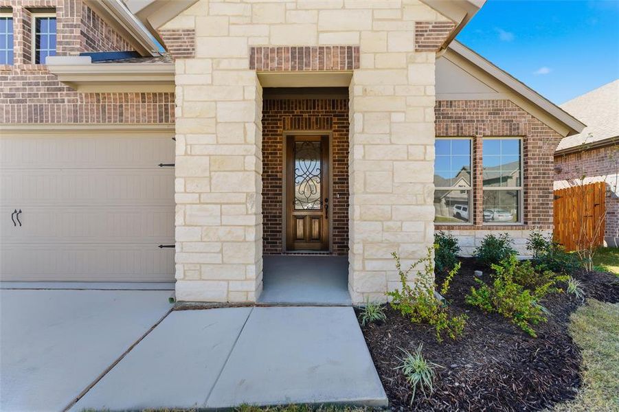 Exterior details and patio area of a home in Northstar, Haslet (Image 27).