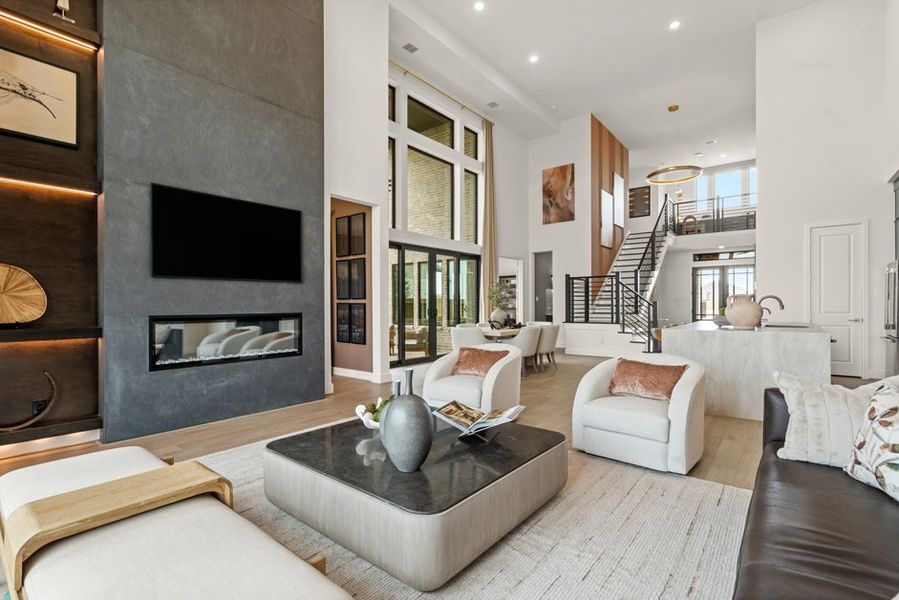Furnished interior view inside a new home in Legacy Prairie at Katy Court 60', Katy (Image 6).