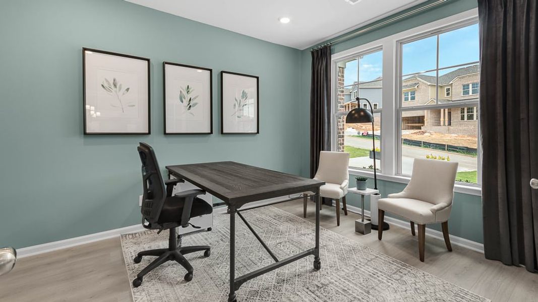 Furnished interior view inside a new home in Stratford Hills, Ball Ground (Image 15). Furnished interior view inside a new home in Stratford Hills, Ball Ground (Image 15).