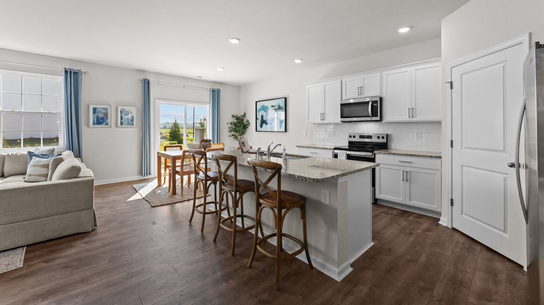 Furnished interior view inside a new home in Ridgewood Farms, Winterville (Image 6).