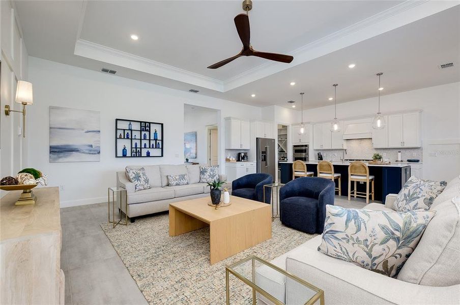 Furnished interior view inside a new home in , Englewood (Image 9).