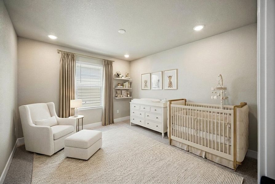 Furnished interior view inside a new home in Trails at Aspen Ridge-3, Colorado Springs (Image 16). Furnished interior view inside a new home in Trails at Aspen Ridge-3, Colorado Springs (Image 16).
