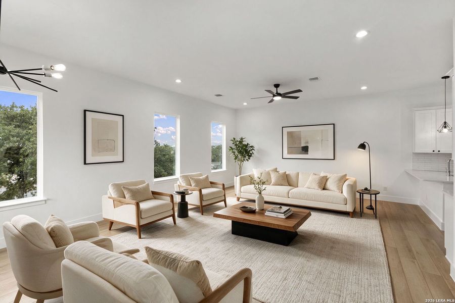 Furnished interior view inside a new home in , Boerne (Image 11).