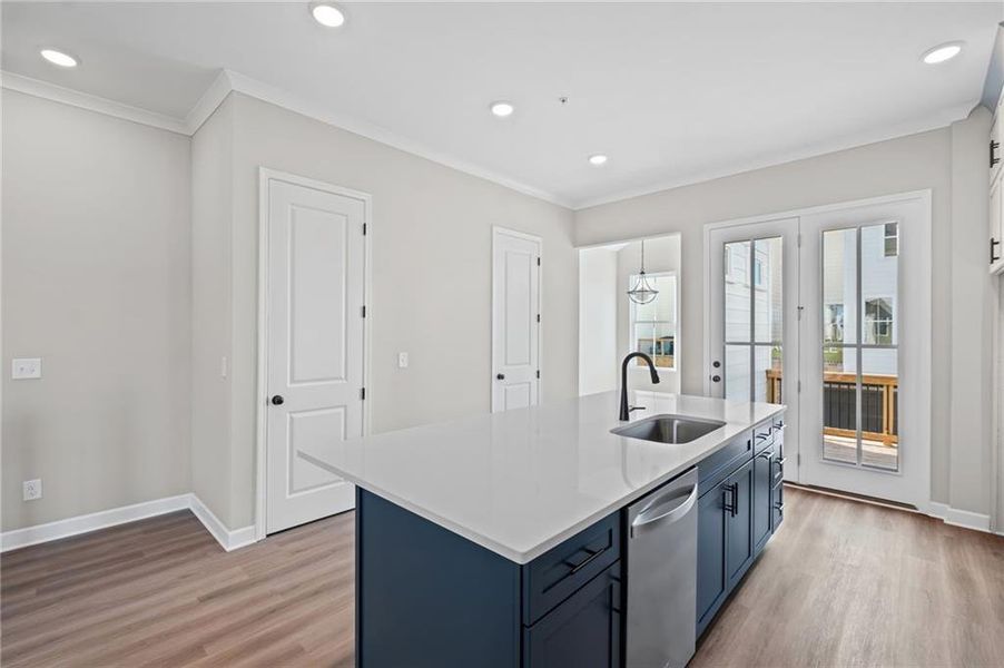 Furnished interior view inside a new home in The Village at River Green, Canton (Image 7).
