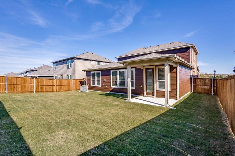 Exterior details and patio area of a home in Princeton Estates, Princeton (Image 2).