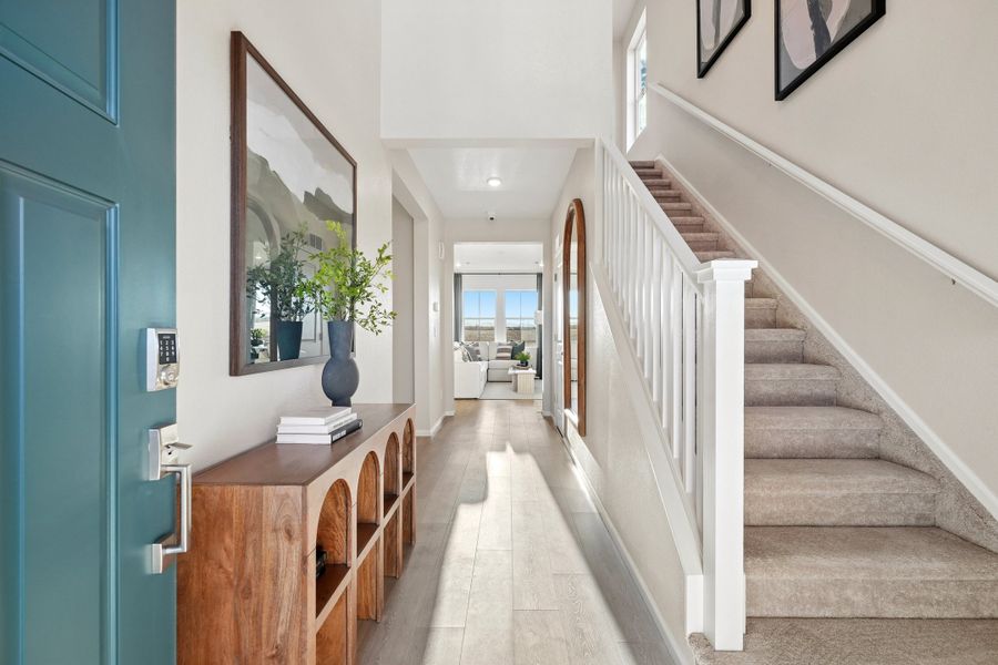 Representative furnished interior of a home built from the Summit by Taylor Morrison in Sugar Creek Alpine, Loveland (Image 6).