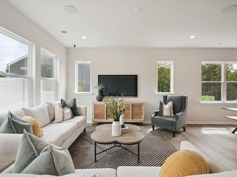 Representative furnished interior of a home built from the Stuart by Tri Pointe Homes in Millstone, Cramerton (Image 10).