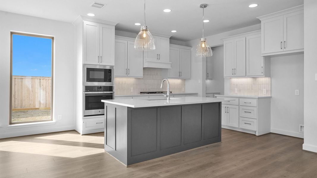 Furnished interior view inside a new home in Bridgeland, Cypress (Image 5).