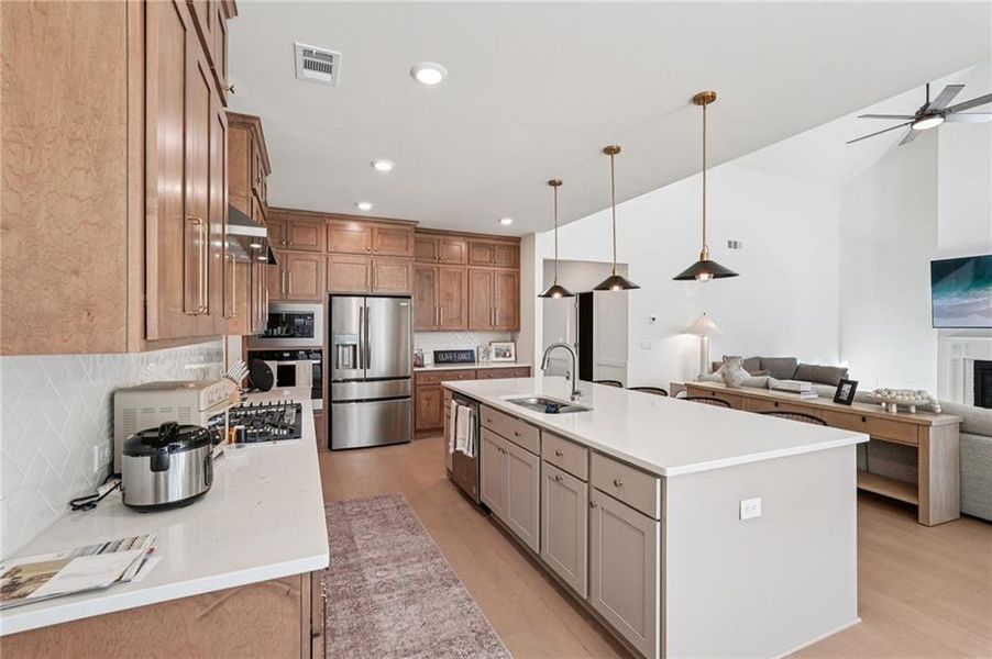 Furnished interior view inside a new home in Fireside Farms, Dawsonville (Image 48).