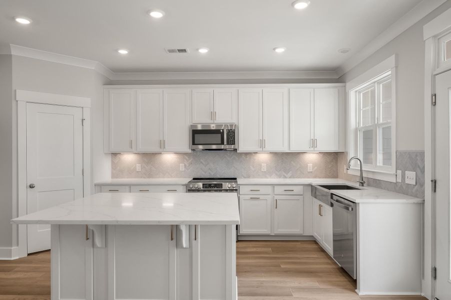 Furnished interior view inside a new home in New Riverside Village, Bluffton (Image 8). Furnished interior view inside a new home in New Riverside Village, Bluffton (Image 8).